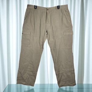 INC International Concepts Linen‎ Cargo Pants Relaxed Fit Mens Size 38x29 READ